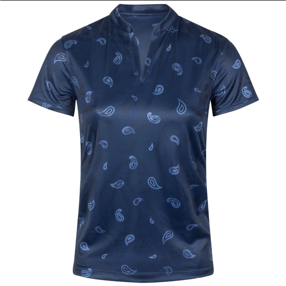 Nike Women's Dri-FIT Victory Paisley Printed Golf V Neck